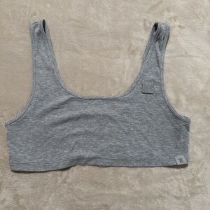 Savage X Fenty Ribbed Scoop Bralette - Heather Gray